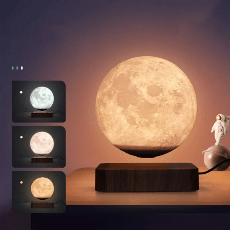 The Floating Lamp, Magnetic Levitation Moon 3D LED