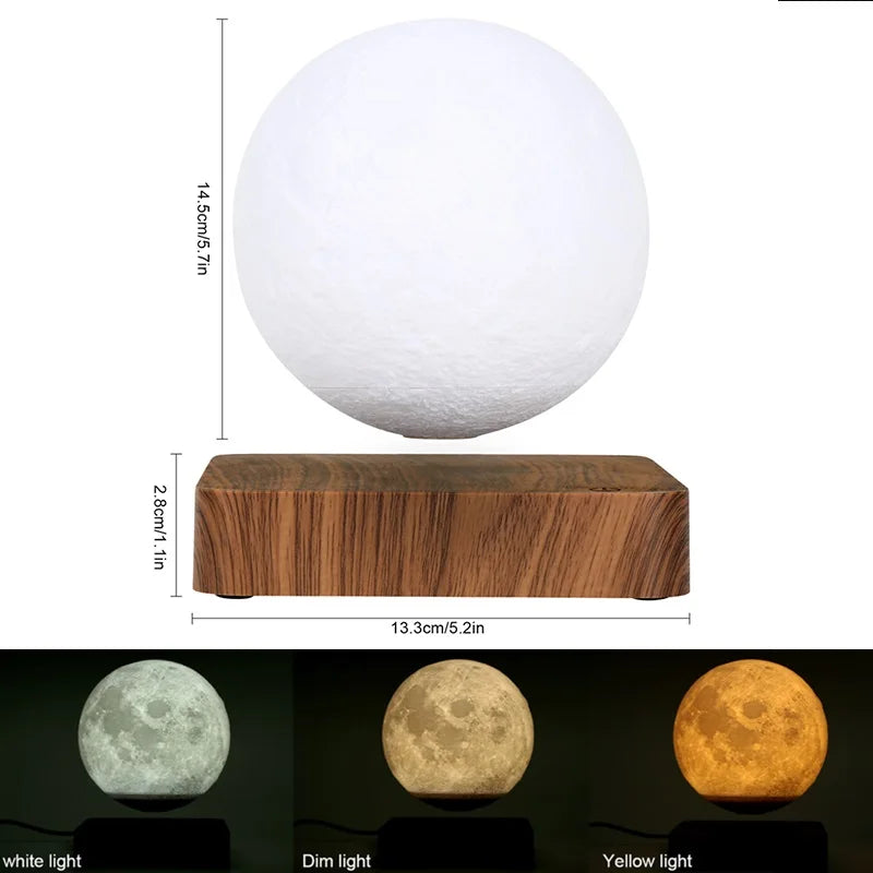 The Floating Lamp, Magnetic Levitation Moon 3D LED